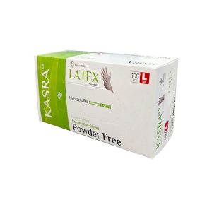 دستکش لاتکس بدون پودر کسرا (۱۰۰عددی)
