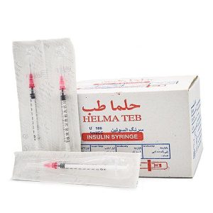 سرنگ انسولین سر سوزن جدا لوئر لاک ۱ سی سی