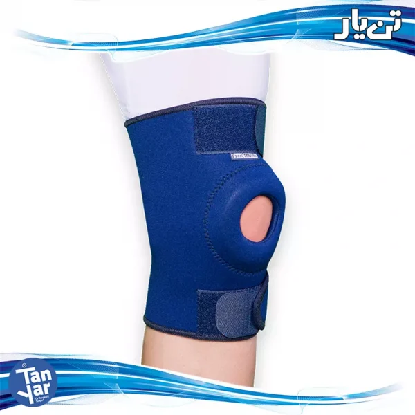 زانو-بند-قابل-تنظیم-کشکک-باز-نئوپرن-600x600